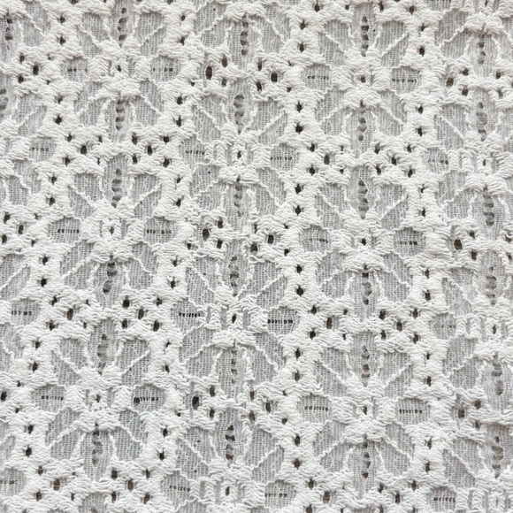 Free People Beach White Lace Top Overlay Cut Out Back Tank Top Size Medium - Picture 6 of 11